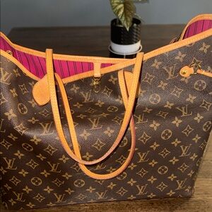 Louis Vuitton Monogram Tote with Tan Accents